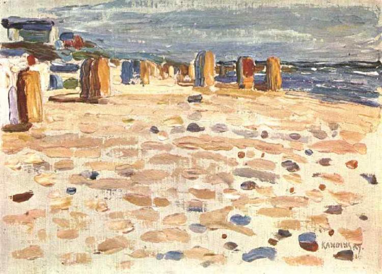 Beach baskets in Holland - 1904