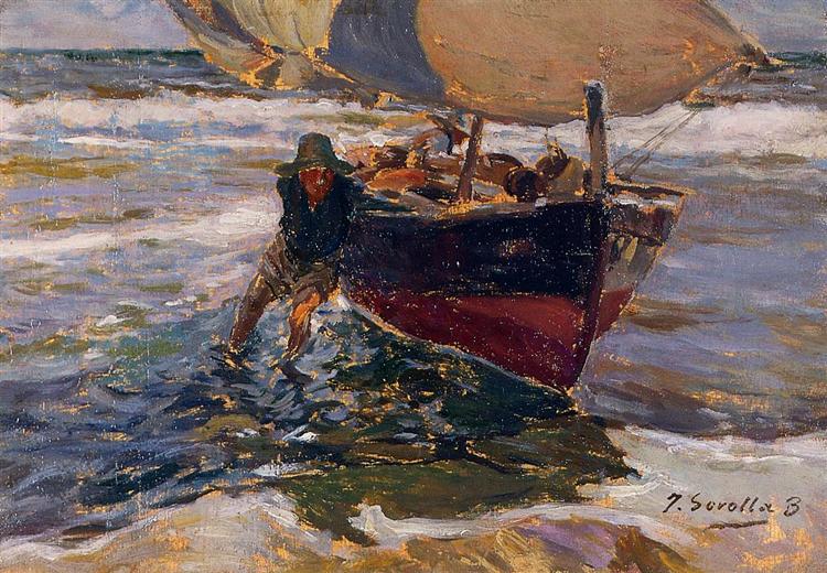 Vary the ship (study) - 1908