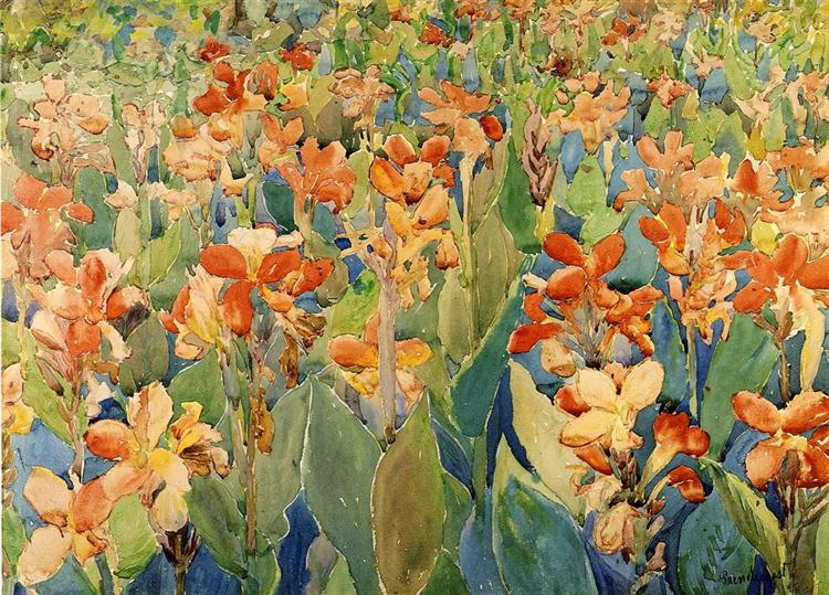 Blomsterbed (også kendt som cannas eller haven) - 1899