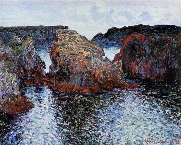 Belle-Ile - Rocas En Port-Goulphar - 1886