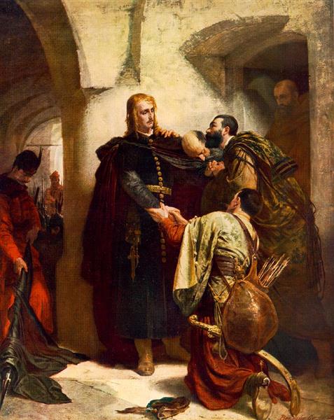 The farewell of Ladislaus Hunyadi - 1866