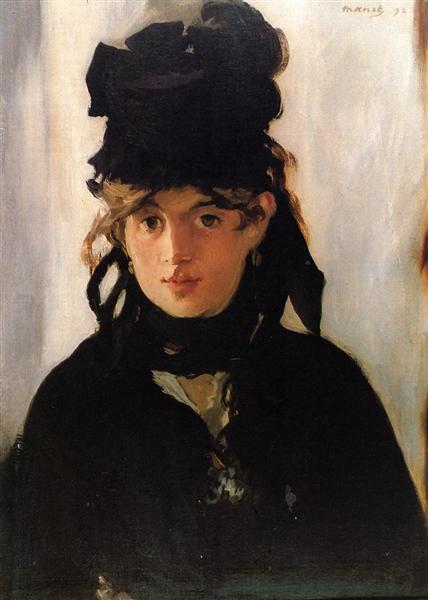 Berthe Morisot s kyticí fialů - 1872