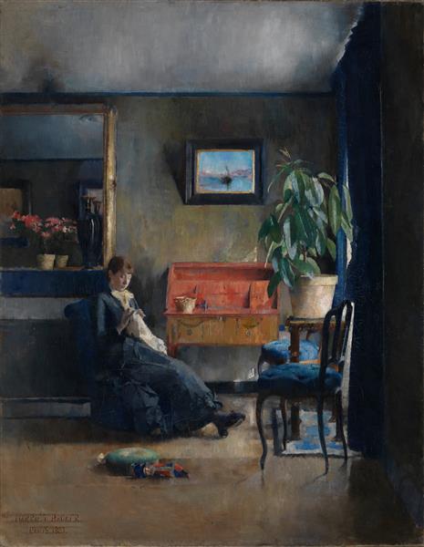 Blaues Interieur - 1883