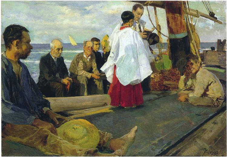 Bendición Del Barco - 1895