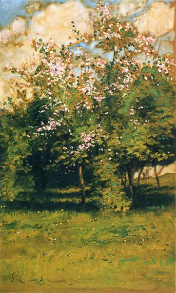 Alberi in fiore - 1882