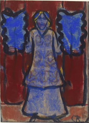 Blue Fan Dancer - 1916