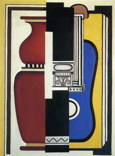 Guitarra azul e vaso - 1926