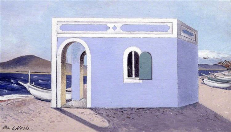 Maison bleue sur le rivage - 1931