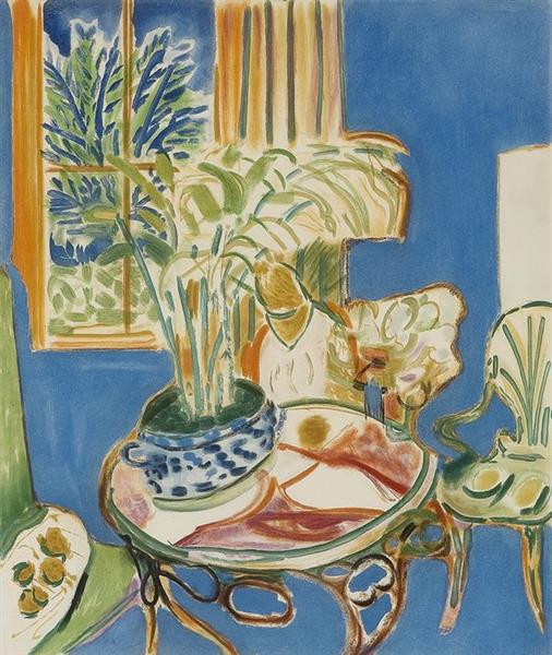 Intérieur bleu 1947 