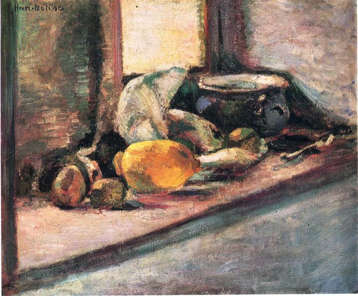 Blue Teapot and Lemon 1897 