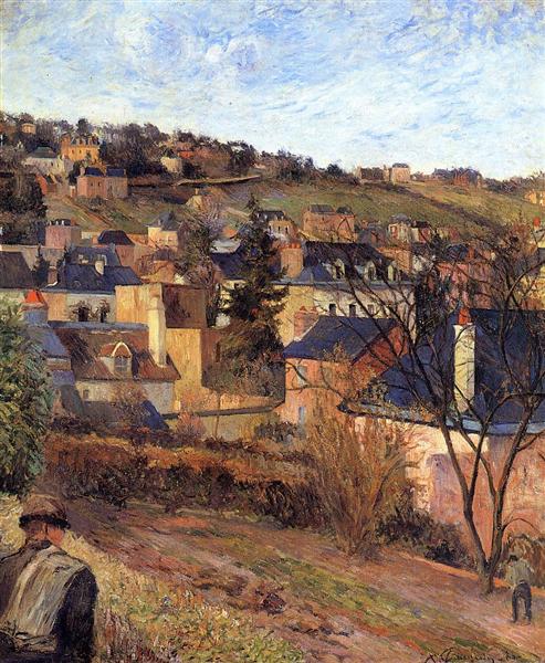 Telhados azuis de Rouen - 1884