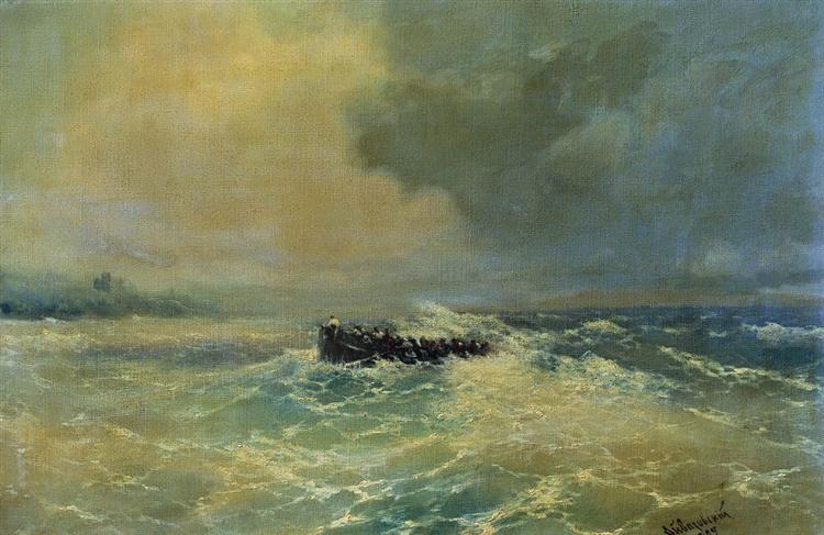 Boat at sea - 1894