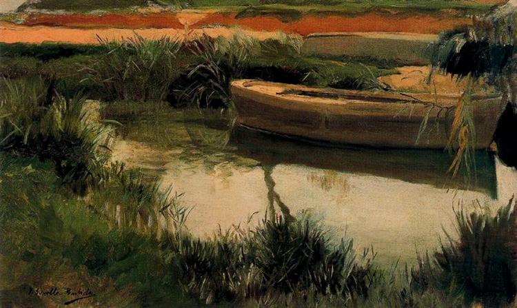 Bateau à La Albufera - 1908