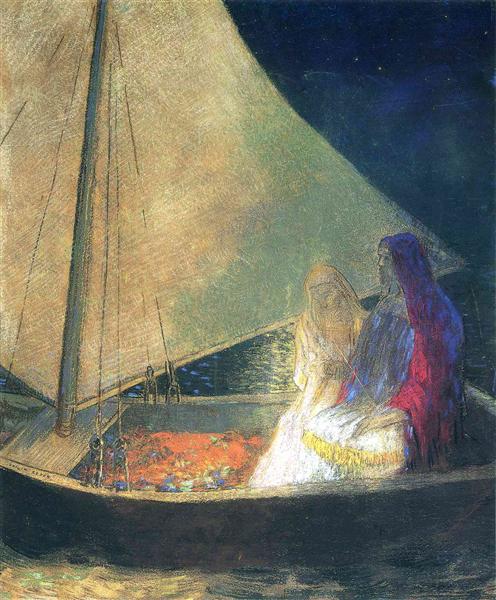 Boat with two figures - 1902