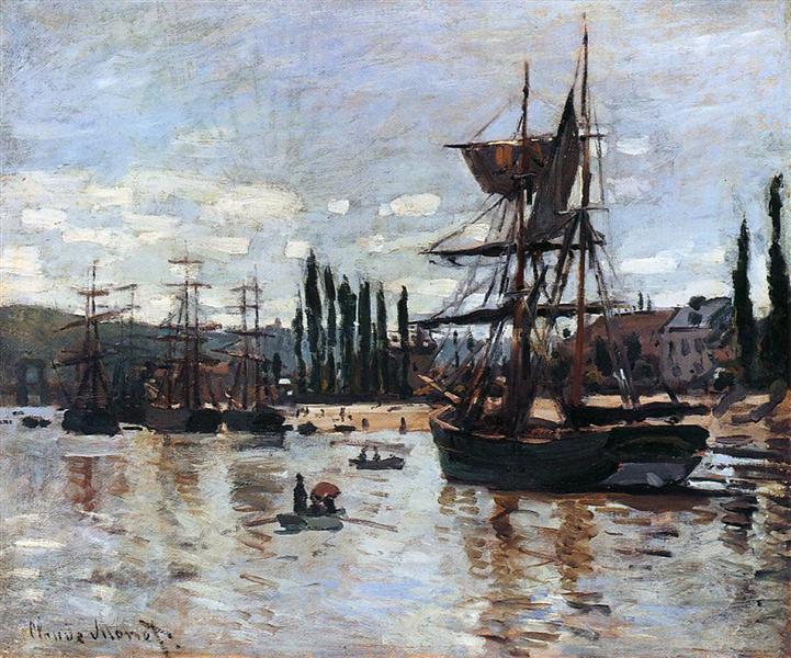 Navios em Rouen - 1872