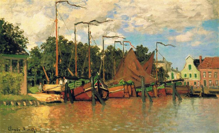 Barcos En Zaandam - 1871