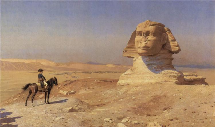 Bonaparte לפני המאמר של Sphinx - 1868 - Wikipedia