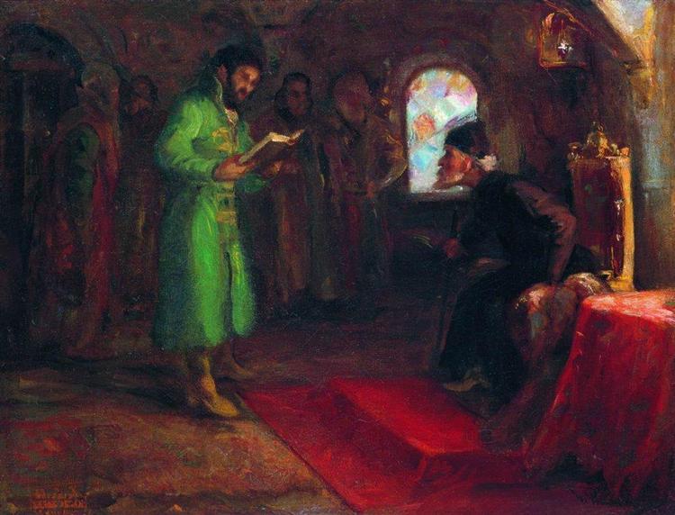 Boris Godunov with Ivan the Terrible - 1890