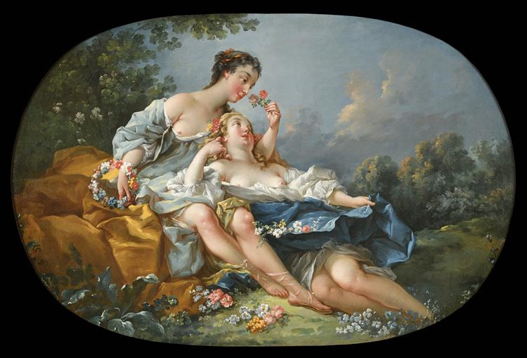 Flore and a Follower - 1745