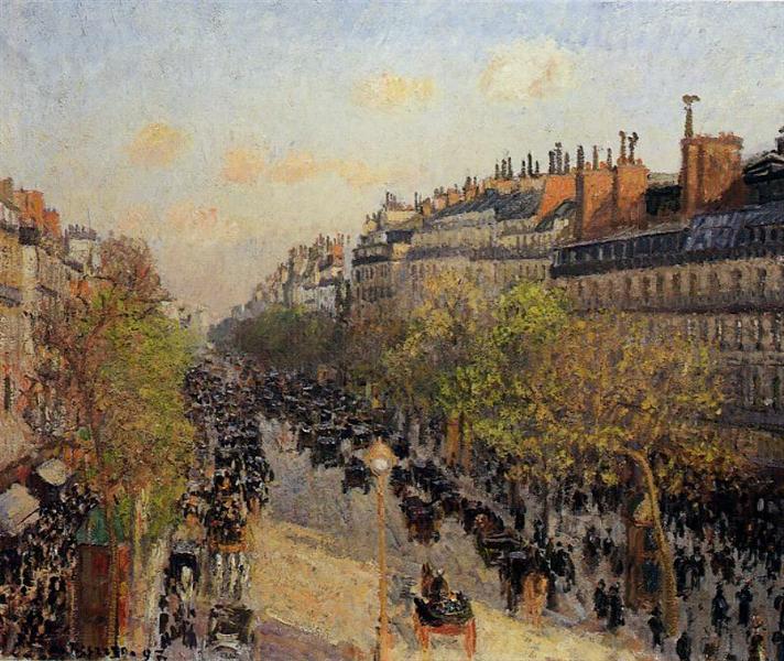 Bulevar Montmartre - Puesta De Sol - 1897