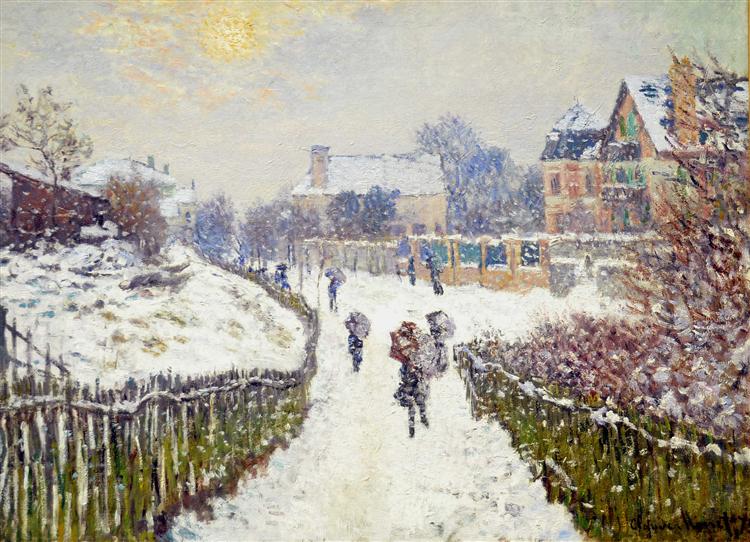 Boulevard Saint -denis - Argenteuil - im Winter - 1875