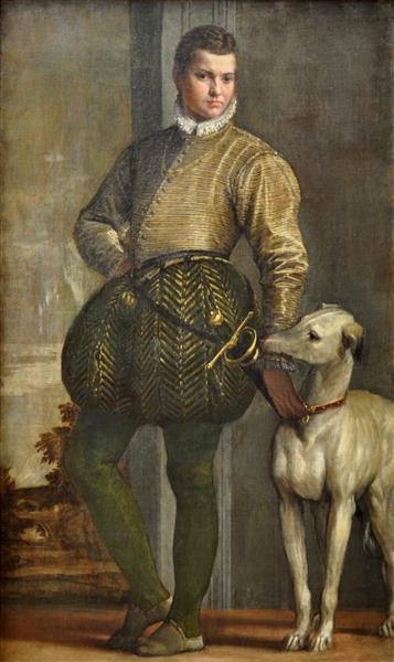 Boy with Greyhound - 1570