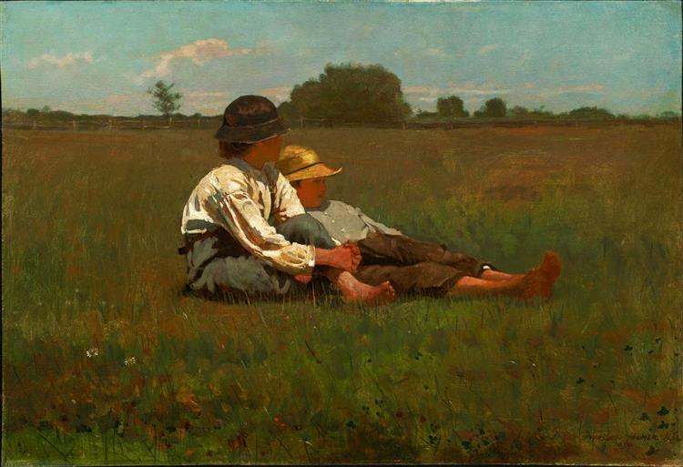 Children in a Pasture - 1874