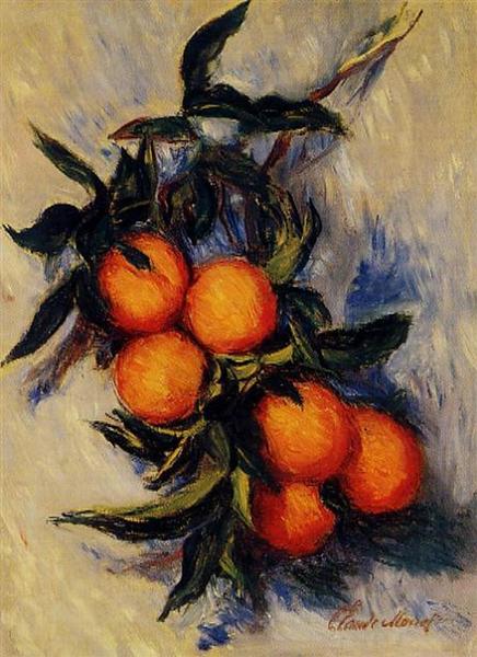 Ramo de laranja dando frutos - 1884