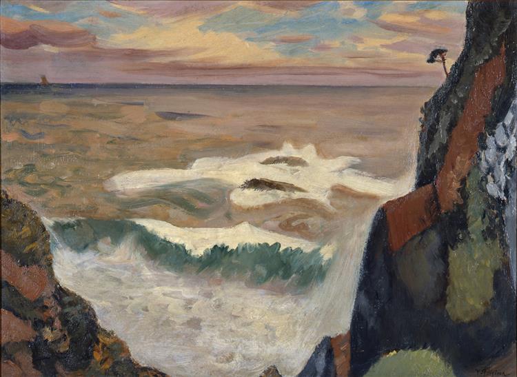 Rompiendo Olas En Daio Misaki - 1932