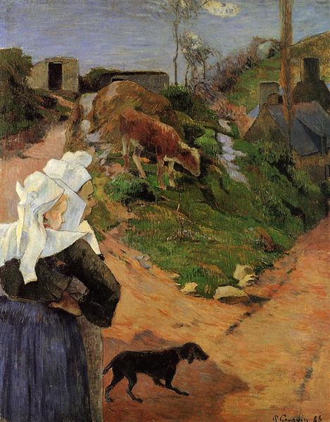 Breton Women in the THE THE CHORES - 1888