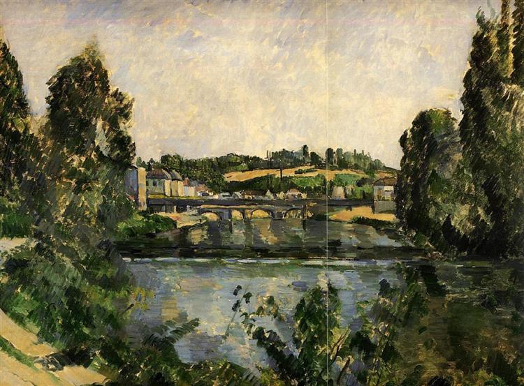 Bridge et cascade à Pontoise - 1881