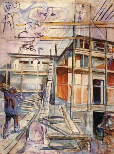 Construction of the winter study. EKELY - 1929