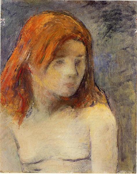 Bust of a naked girl - 1884