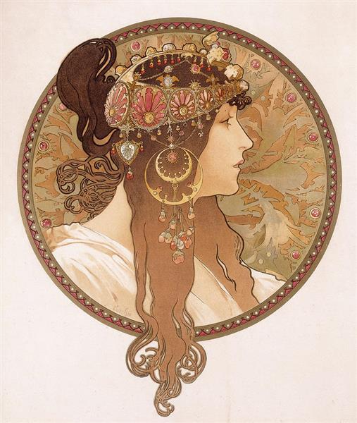 Tête byzantine. La Morena - 1897