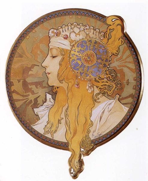 Tête byzantine. La blonde - 1897