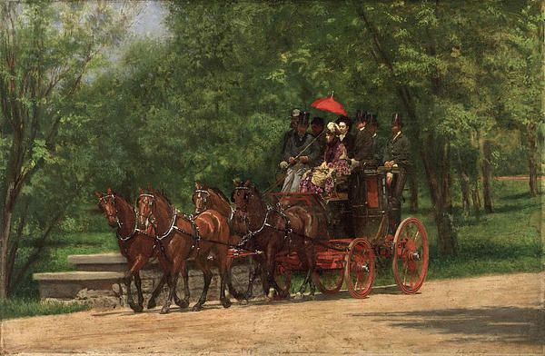 Un matin de mai dans le parc (Fairman Robers Cuatro à la main) - 1880