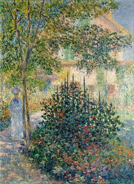 Camille Monet In the Garden of the House of Argenteuil - 1876