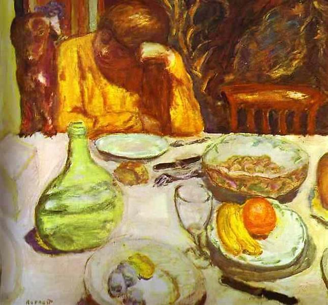 Jug - Marthe Bonnard com seu cachorro - 1915