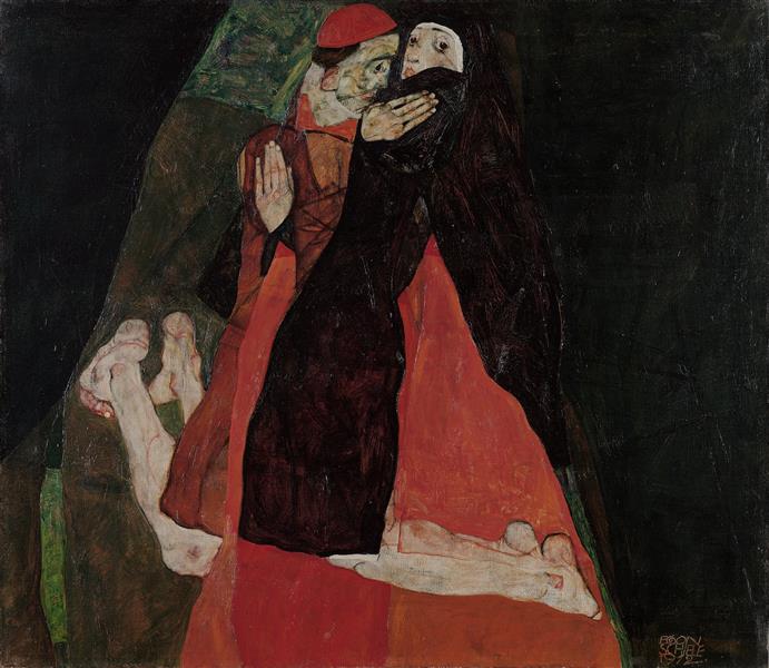 Cardinal and Nun (Caress) - 1912