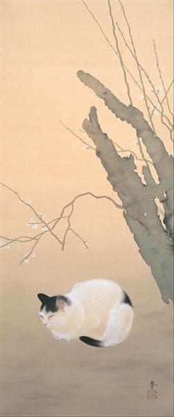 Cat and Plum Blossoms - 1906