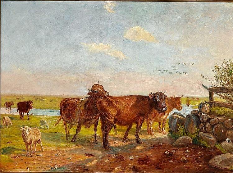 Ganado En Saltholm - 1912