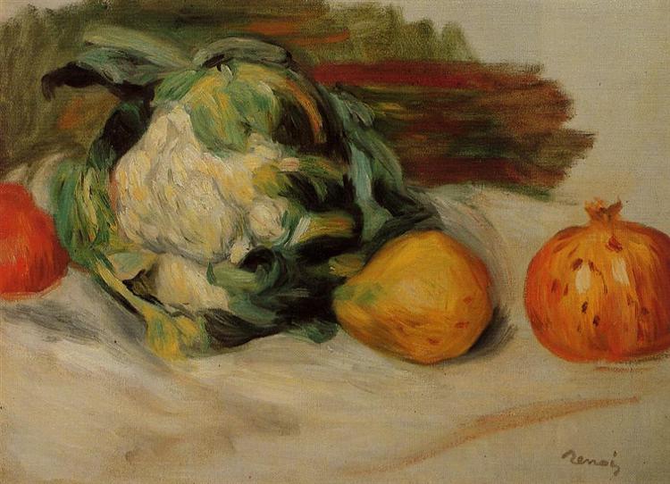 Cauliflower and Pomegranates - 1890 