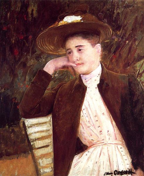 Celeste avec un chapeau brun - 1891