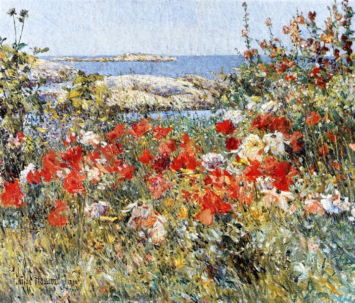 Celia Thaxter Garden - Shoals Isles - Maine - 1890