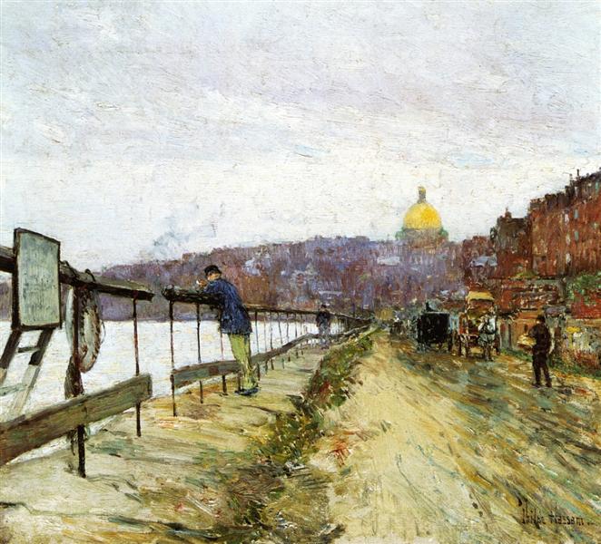 Río Charles e Beacon Hill - 1892