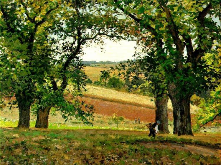 Chestnut trees in Osny - 1873