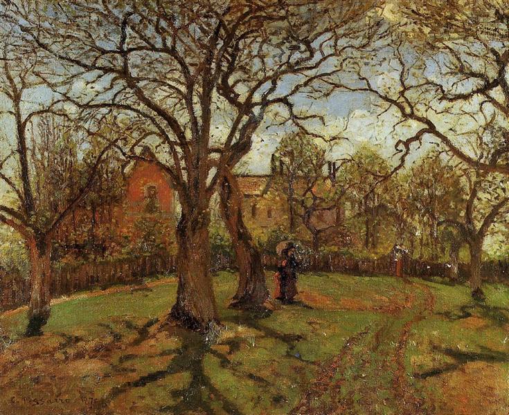 Castanheiros - Louveciennes - Primavera - 1870