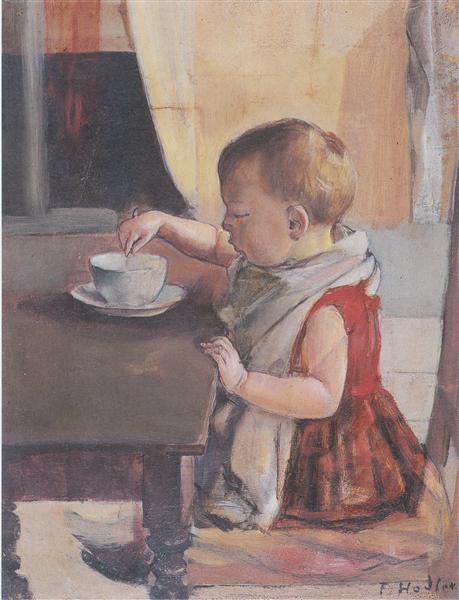 Kind am Tisch - 1889