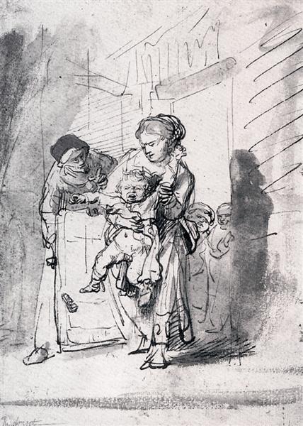 Enfant dans une crise de colère - 1635