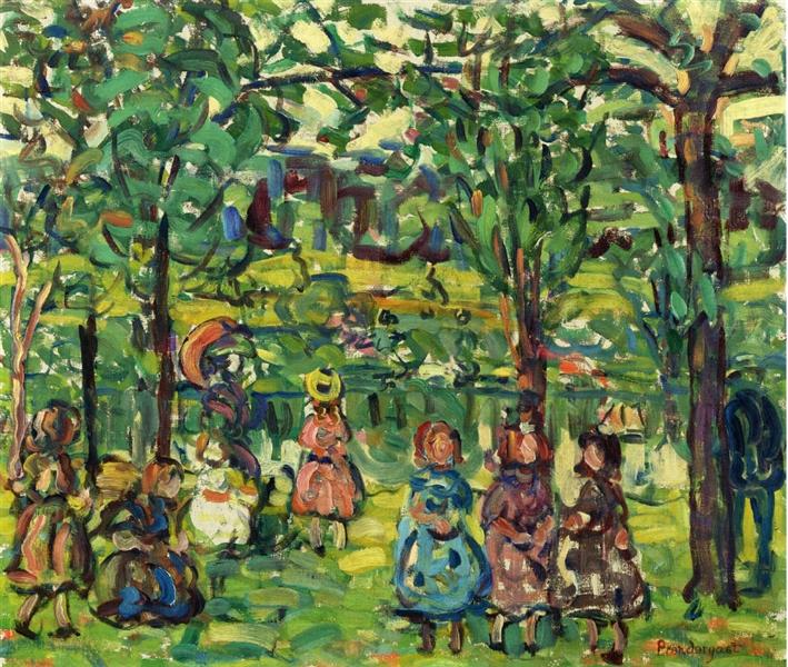 Enfants dans le parc - 1910